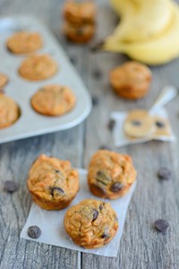 Sweet Potato Banana Mini Muffins