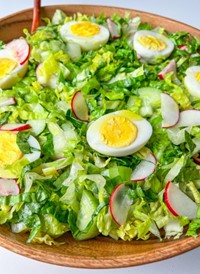 Simple Green Salad with Eggs
